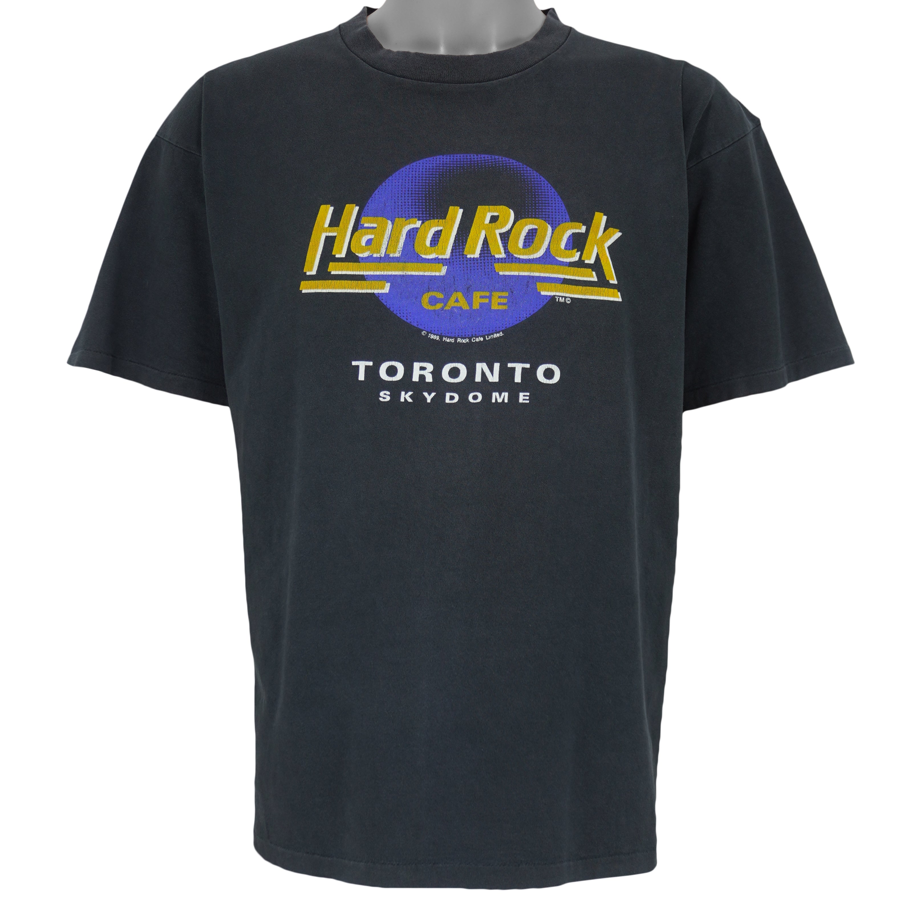 Vintage (Hard Rock) - Hard Rock Cafe Toronto Skydome T-Shirt 1989 Large Vintage Retro