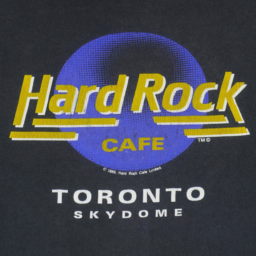 Vintage (Hard Rock) - Hard Rock Cafe Toronto Skydome T-Shirt 1989 Large Vintage Retro