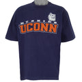 NCAA (Salem) Blue UConn Huskies Spell-Out T-Shirt 1990s X-Large Vintage Retro