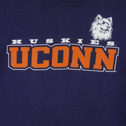NCAA (Salem) Blue UConn Huskies Spell-Out T-Shirt 1990s X-Large Vintage Retro