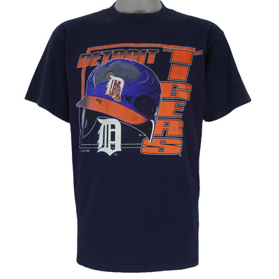 MLB (Competitor) - Detroit Tigers Helmet T-Shirt 1995 Large