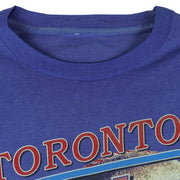 MLB - Toronto Blue Jays Big Logo and Spell-Out T-Shirt 1990s Large Vintage Retro Baseball