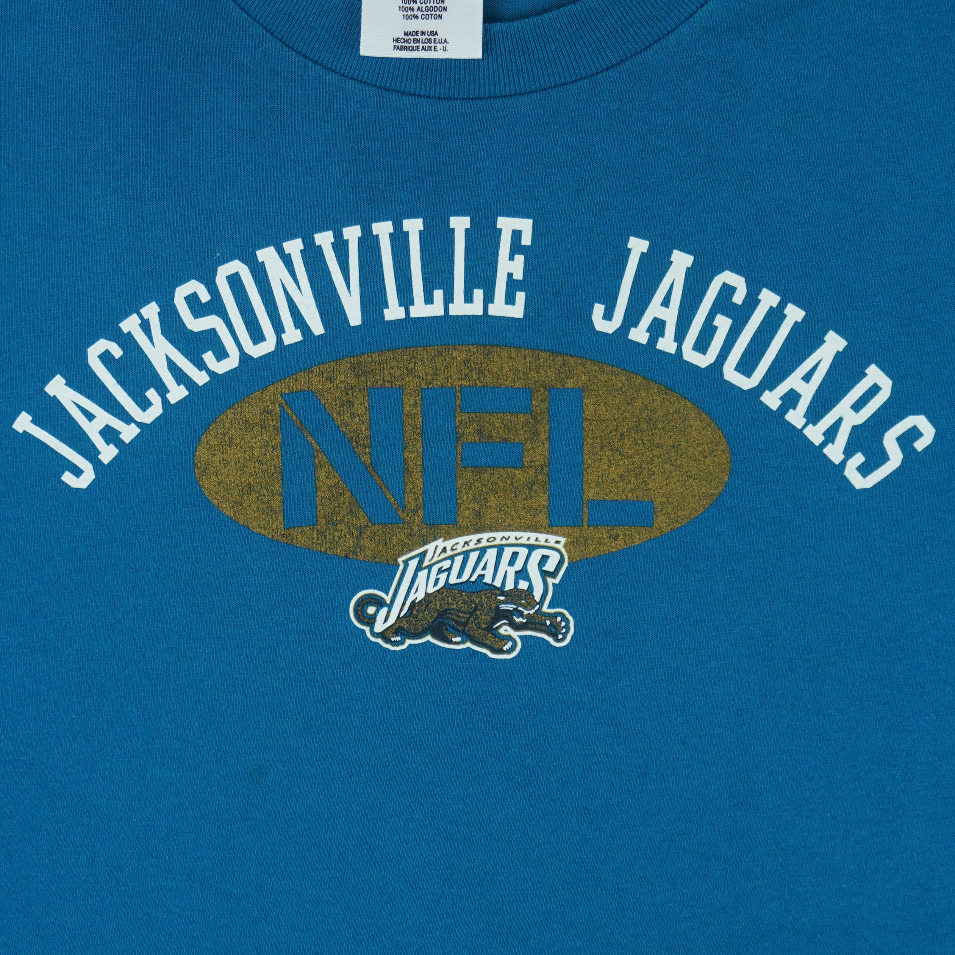 NFL (Logo Athletic) - Jacksonville Jaguars T-Shirt 1990s Large Vintage Retro Football