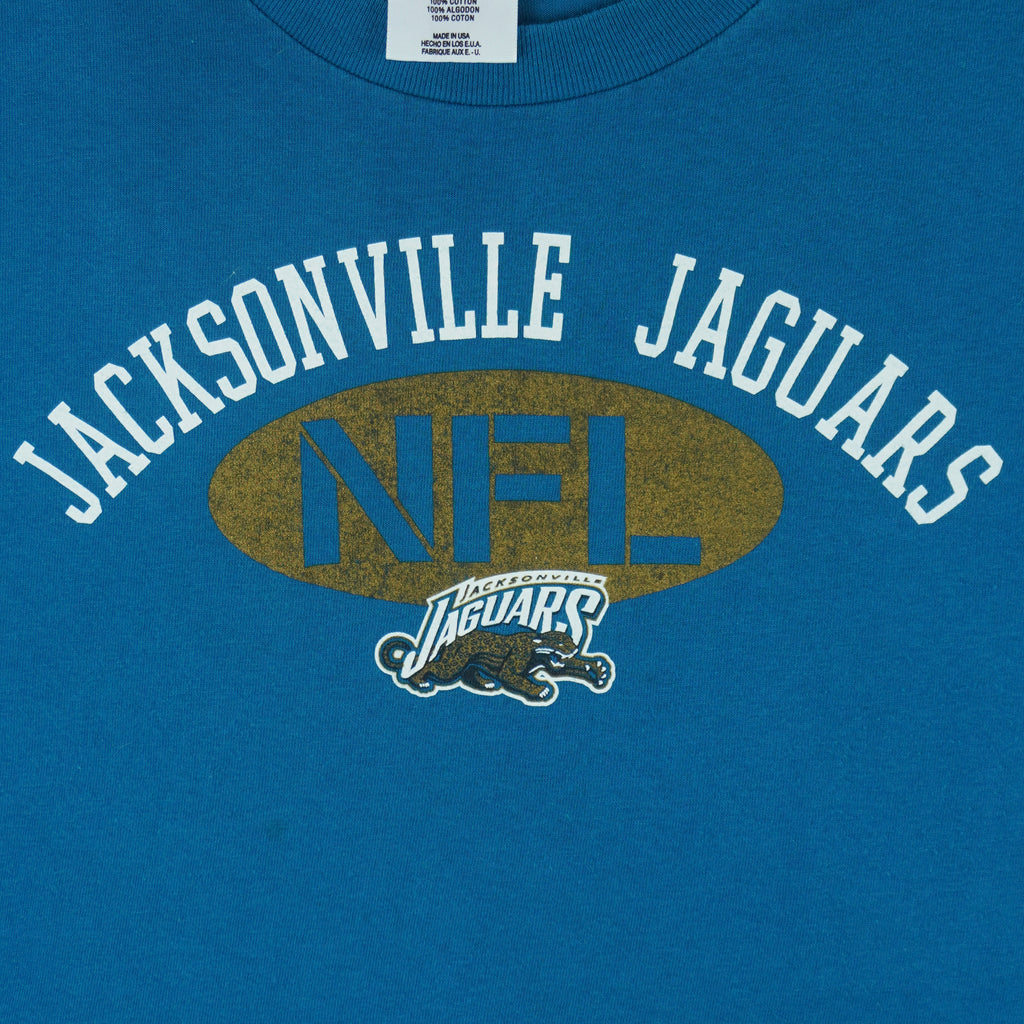 NFL (Logo Athletic) - Jacksonville Jaguars T-Shirt 1990s Large Vintage Retro Football