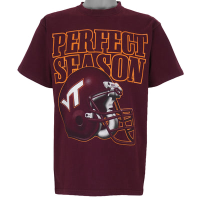 NCAA (Timeout) - Virginia Tech VT Perfect Season T-Shirt 1999 Medium