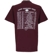 NCAA (Timeout) - Virginia Tech VT T-Shirt 1999 Medium Vintage Retro