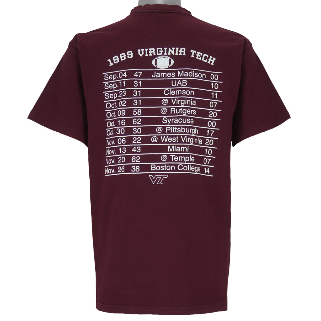 NCAA (Timeout) - Virginia Tech VT T-Shirt 1999 Medium Vintage Retro