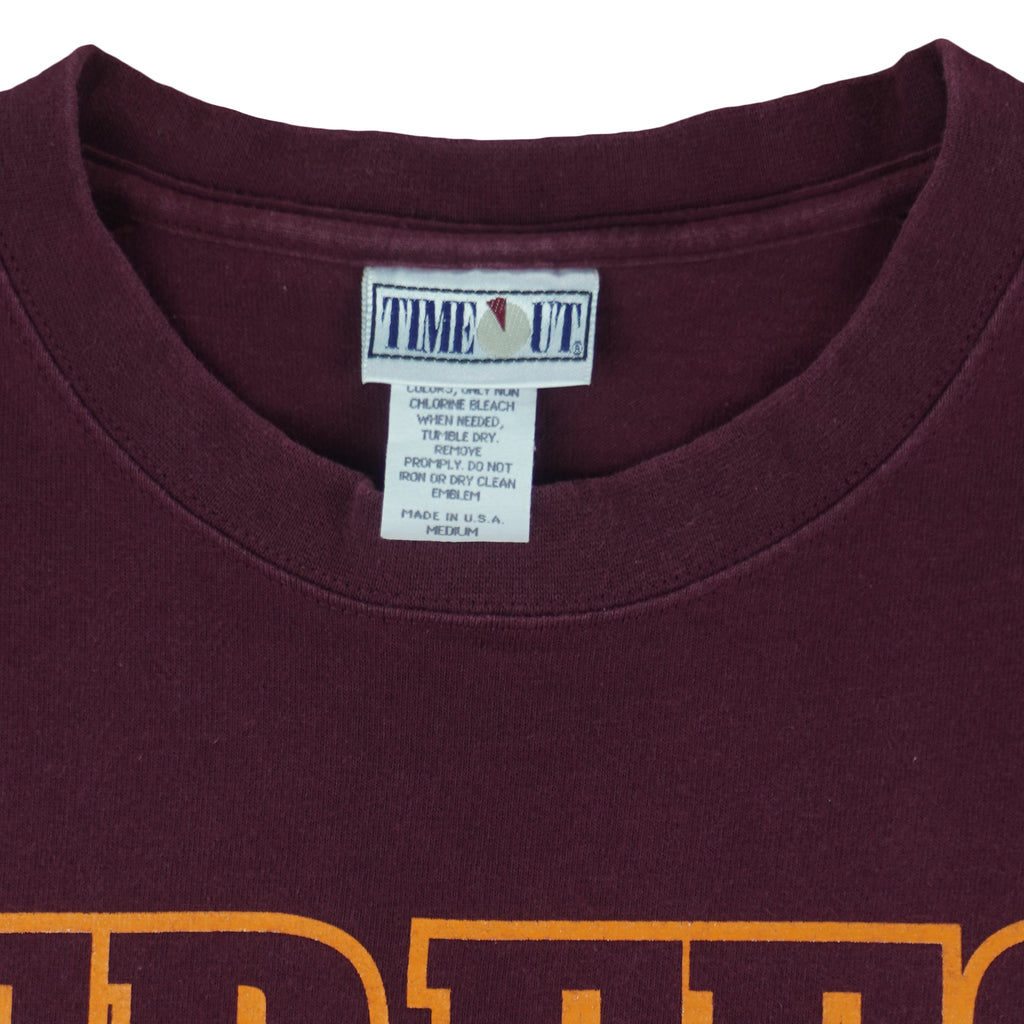 NCAA (Timeout) - Virginia Tech VT T-Shirt 1999 Medium Vintage Retro
