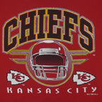 NFL (Logo 7) - Kansas City Chiefs Helmet T-Shirt 1995 X-Large Vintage Retro Football