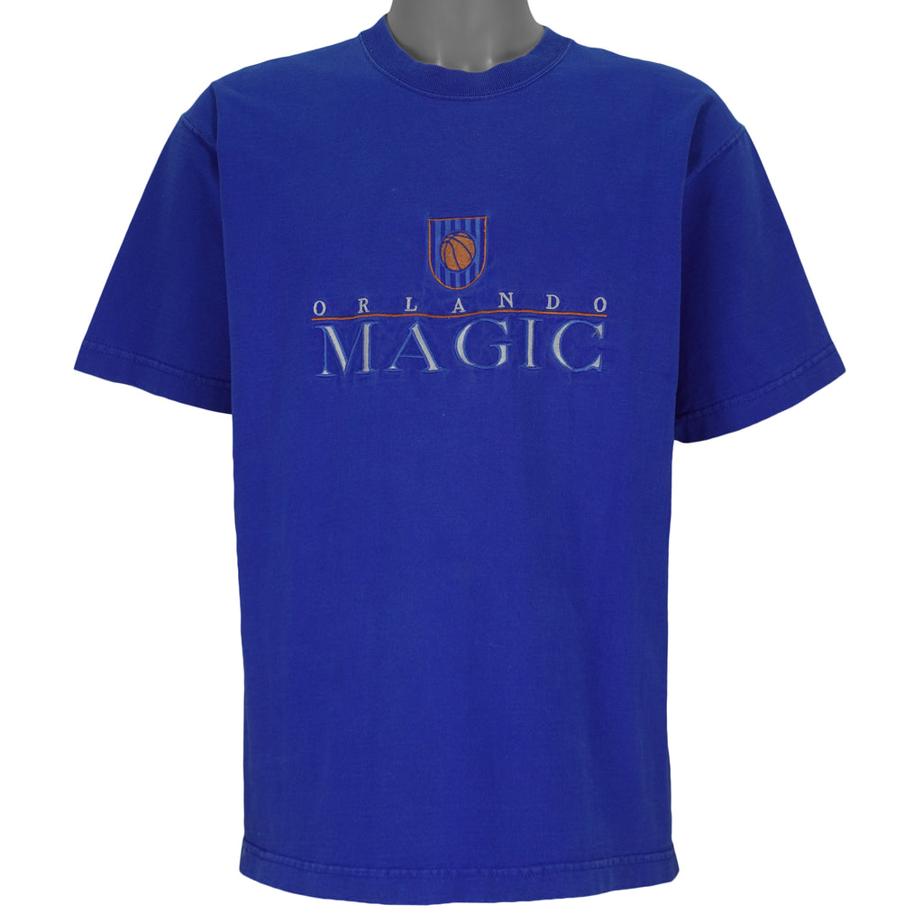 NBA (Salem) - Orlando Magic Embroidered T-Shirt 1990s Large Vintage Retro Basketball