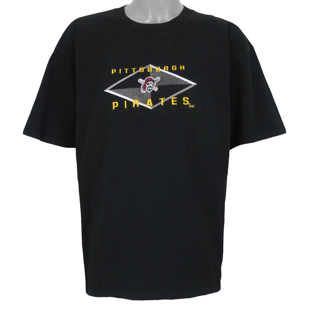 MLB (Lee) - Pittsburgh Pirates Embroidered T-Shirt 1990s X-Large Vintage Retro Baseball