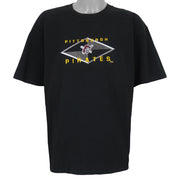MLB (Lee) - Pittsburgh Pirates Embroidered T-Shirt 1990s X-Large Vintage Retro Baseball