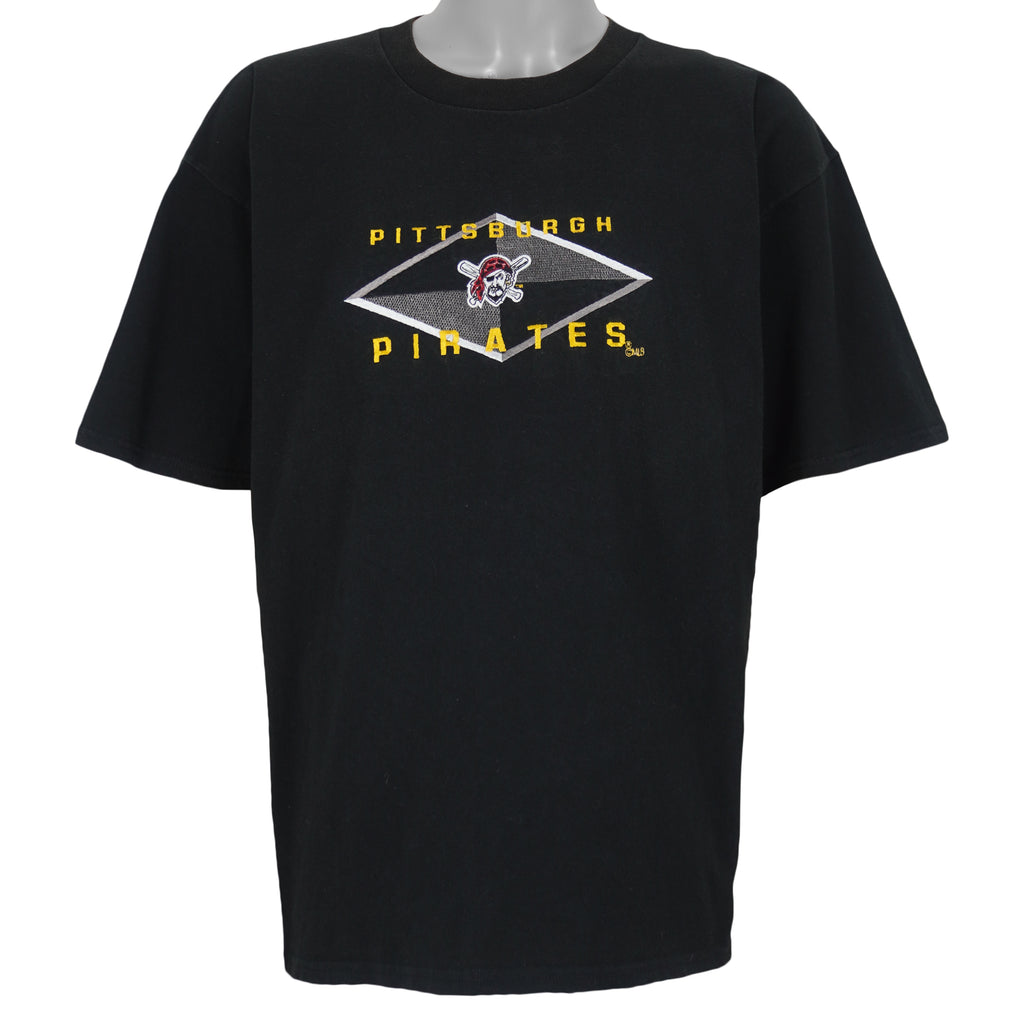 MLB (Lee) - Pittsburgh Pirates Embroidered T-Shirt 1990s X-Large Vintage Retro Baseball
