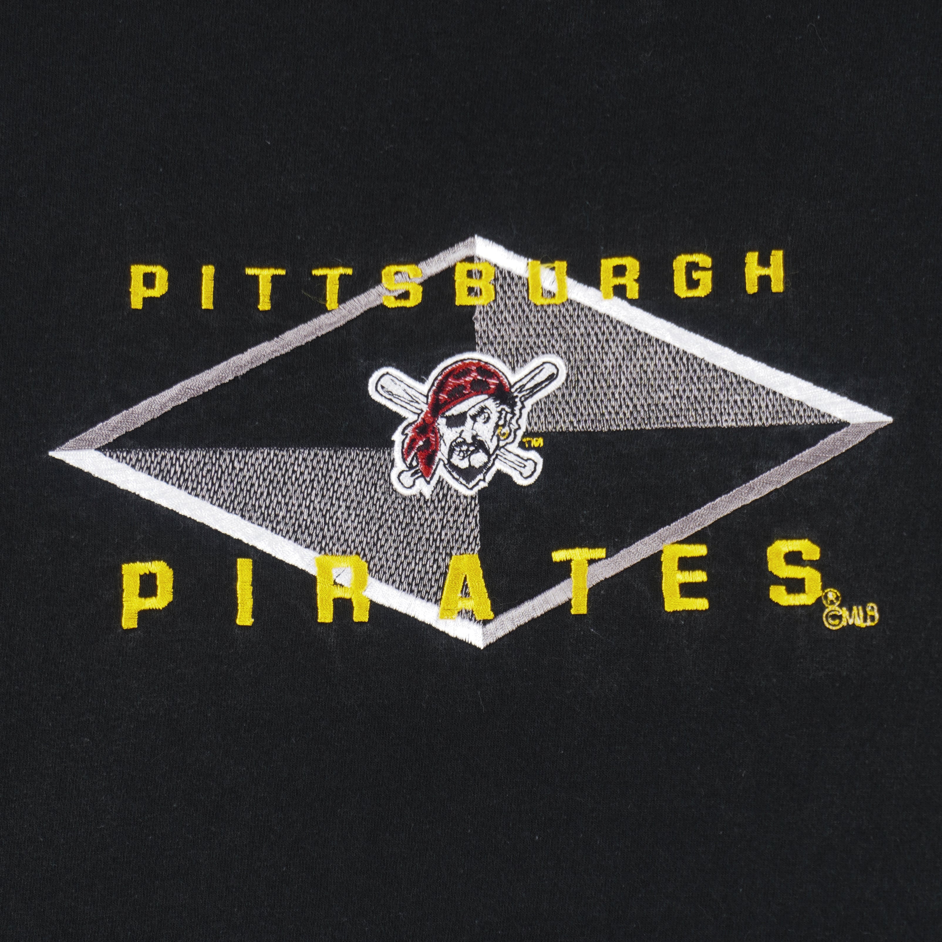 MLB (Lee) - Pittsburgh Pirates Embroidered T-Shirt 1990s X-Large Vintage Retro Baseball