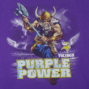 NFL - Minnesota Vikings Purple Power Spell-Out T-Shirt 1990s Large Vintage Retro Football