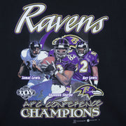 NFL (Delta) - Baltimore Ravens Ray Lewis Jamal Lewis Shannon Sharpe Sweatshirt 2001 Large Vintage Retro Football