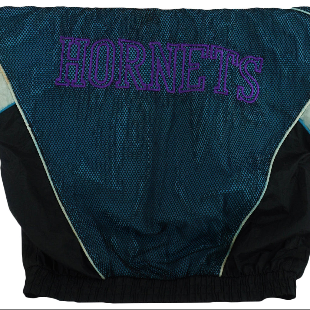 NBA (Pro Player) - Charlotte Hornets Embroidered Logo Windbreaker 1990s Small Vintage Retro Basketball