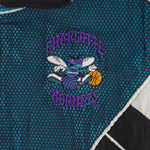 NBA (Pro Player) - Charlotte Hornets Embroidered Logo Windbreaker 1990s Small Vintage Retro Basketball
