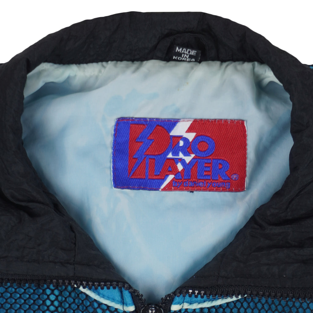NBA (Pro Player) - Charlotte Hornets Embroidered Logo Windbreaker 1990s Small Vintage Retro Basketball