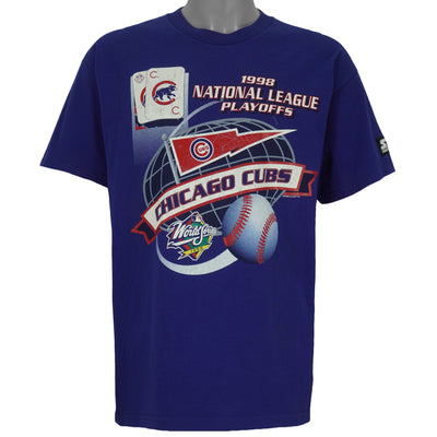 Starter (MLB) - Chicago Cubs World Series Playoffs T-Shirt 1998 Large