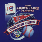 MLB (Stater) - Chicago Cubs World Series Playoffs T-Shirt 1998 Large Vintage Retro Baseball