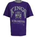 NBA (Lee) - Sacramento Kings Big Logo T-Shirt 1990s X-Large Vintage Retro Basketball