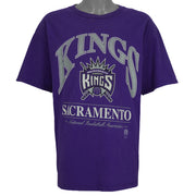 NBA (Lee) - Sacramento Kings Big Logo T-Shirt 1990s X-Large Vintage Retro Basketball