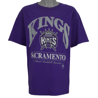 NBA (Lee) - Sacramento Kings Big Logo T-Shirt 1990s X-Large