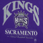 NBA (Lee) - Sacramento Kings Big Logo T-Shirt 1990s X-Large Vintage Retro Basketball