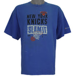 NBA (Champion) - New York Knicks Slam It Spell-Out 1990s XX-Large Vintage Retro Basketball