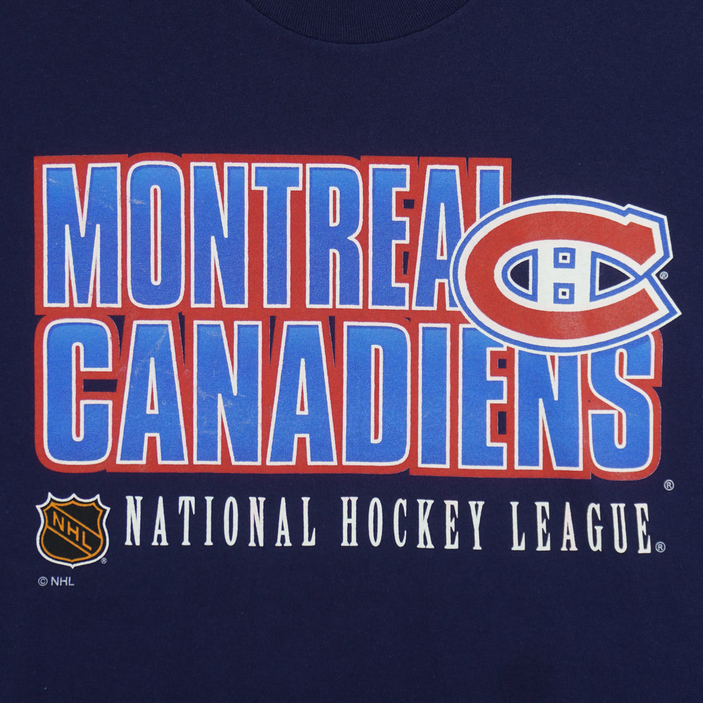 Starter - Montreal Canadiens Spell-Out 1990s Large Vintage Retro Hockey