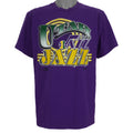 NBA (Trench Ultra) - Purple Utah Jazz Spell-Out T-Shirt 1990s Large Vintage Retro Basketball