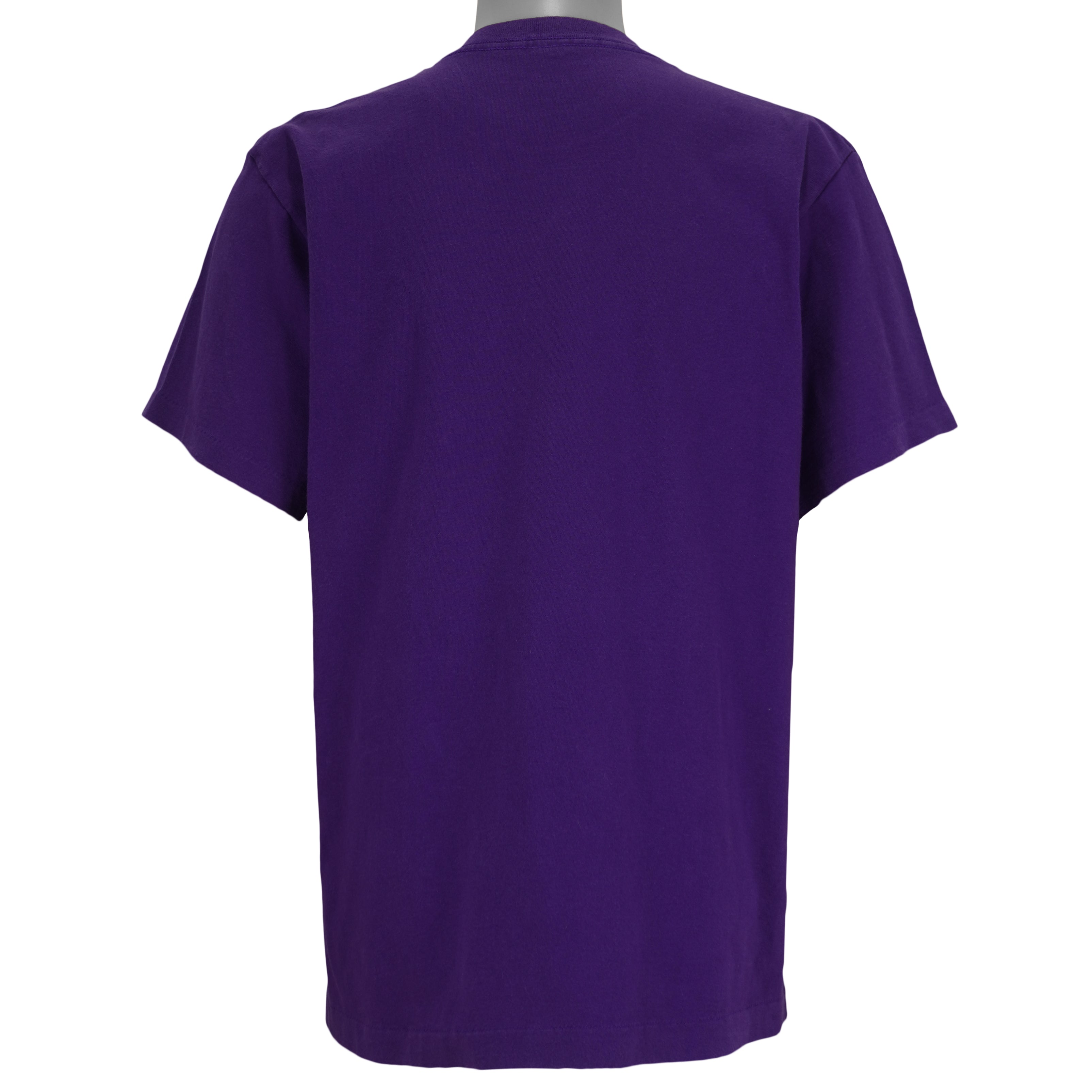 NBA (Trench Ultra) - Purple Utah Jazz Spell-Out T-Shirt 1990s Large Vintage Retro Basketball
