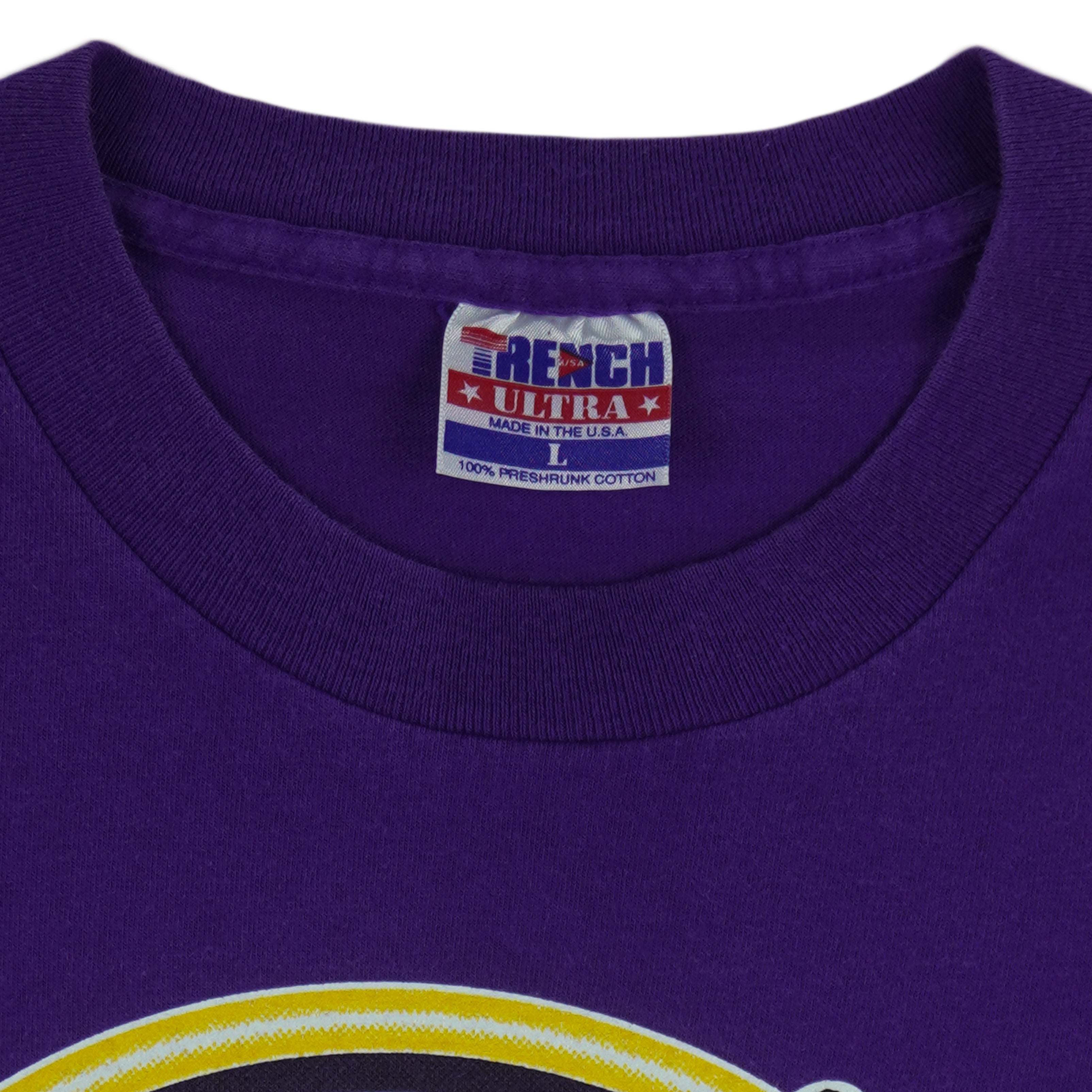 NBA (Trench Ultra) - Purple Utah Jazz Spell-Out T-Shirt 1990s Large Vintage Retro Basketball