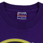 NBA (Trench Ultra) - Purple Utah Jazz Spell-Out T-Shirt 1990s Large Vintage Retro Basketball