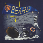 NFL (Nutmeg) - Chicago Bears Helmet Embroidered 1993 Large Vintage Retro Football