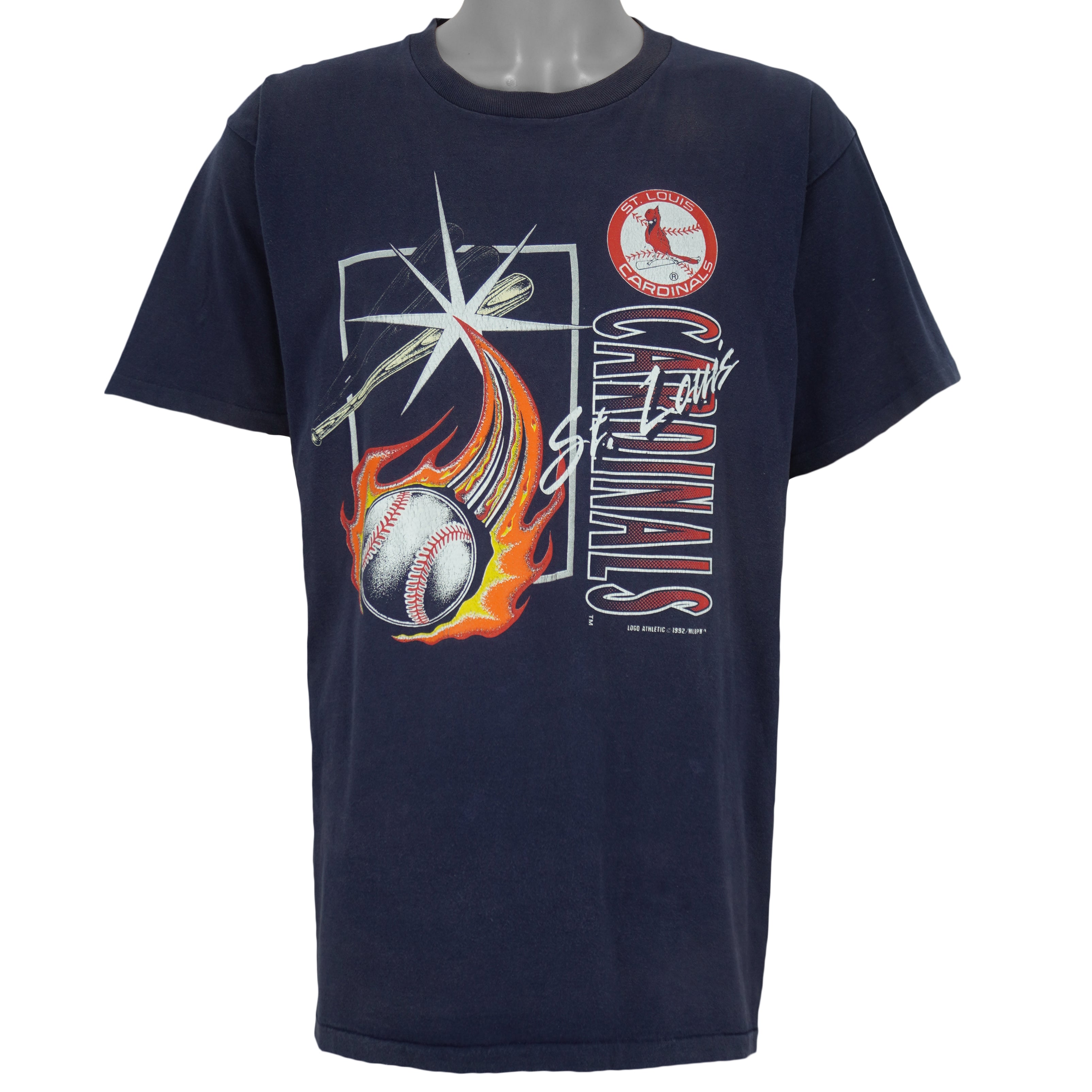 MLB (Tultex) - St. Louis Cardinals T-Shirt 1992 X-Large Vintage Retro Baseball
