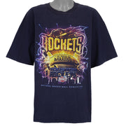 NBA (Lee) - Houston Rockets Basketball Big Logo T-Shirt 1990s XX-Large Vintage Retro Basketball
