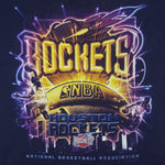 NBA (Lee) - Houston Rockets Basketball Big Logo T-Shirt 1990s XX-Large Vintage Retro Basketball