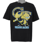 NCAA (Joy Athletic) - Black Georgia Tech Yellow Jackets Spell-Out T-Shirt 1990s Large Vintage Retro Basketball