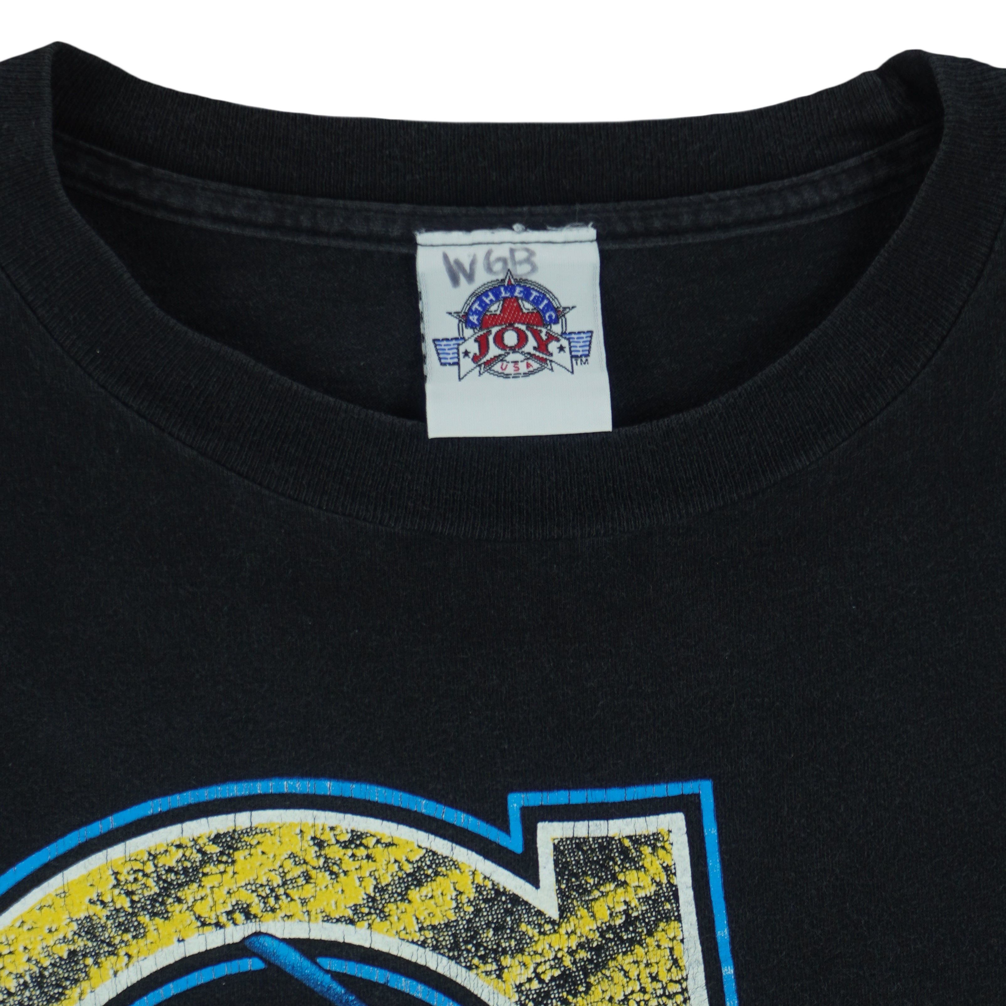 NCAA (Joy Athletic) - Black Georgia Tech Yellow Jackets Spell-Out T-Shirt 1990s Large Vintage Retro Basketball