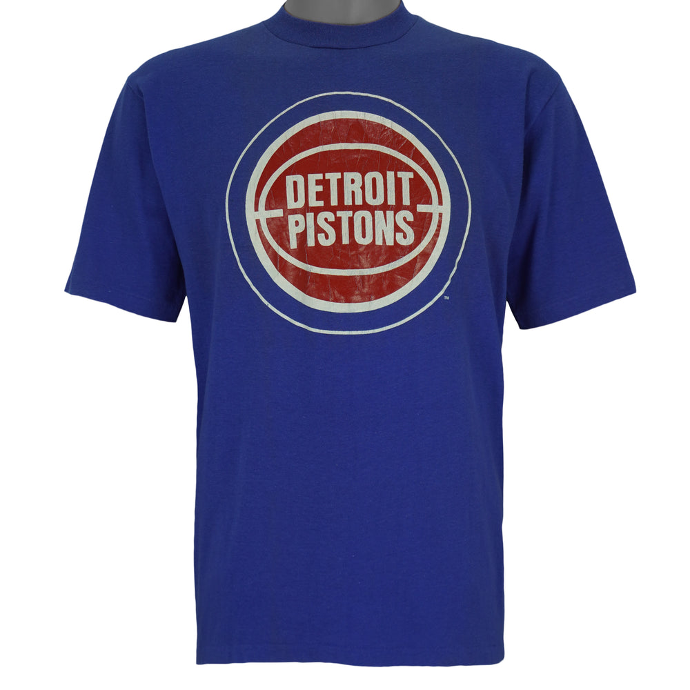 NBA (Artex) - Detroit Pistons Single Stitch T-Shirt 1990 X-Large Vintage Retro Basketball