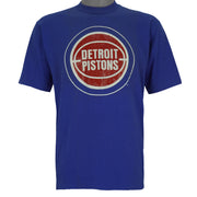 NBA (Artex) - Detroit Pistons Single Stitch T-Shirt 1990 X-Large Vintage Retro Basketball