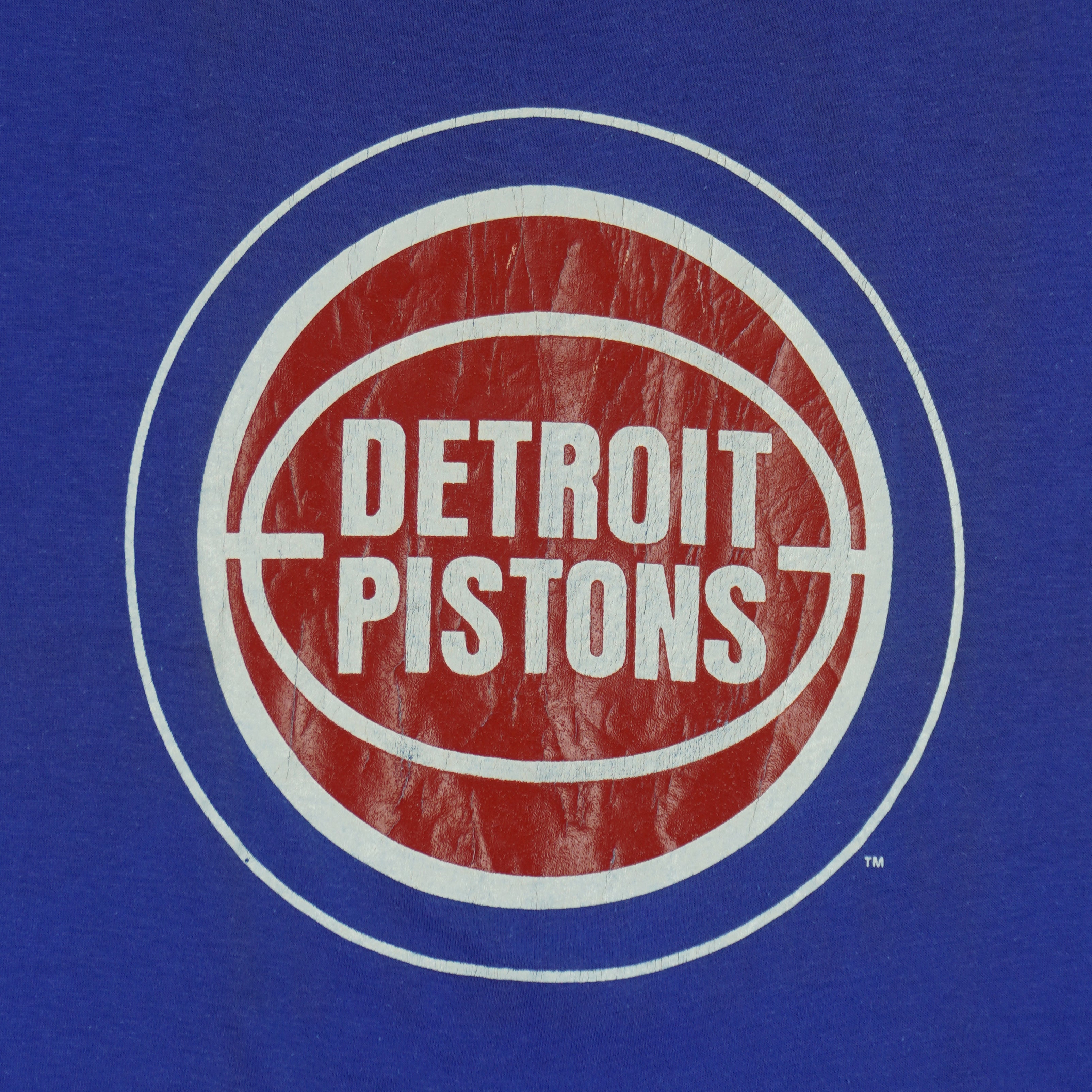 NBA (Artex) - Detroit Pistons Single Stitch T-Shirt 1990 X-Large Vintage Retro Basketball