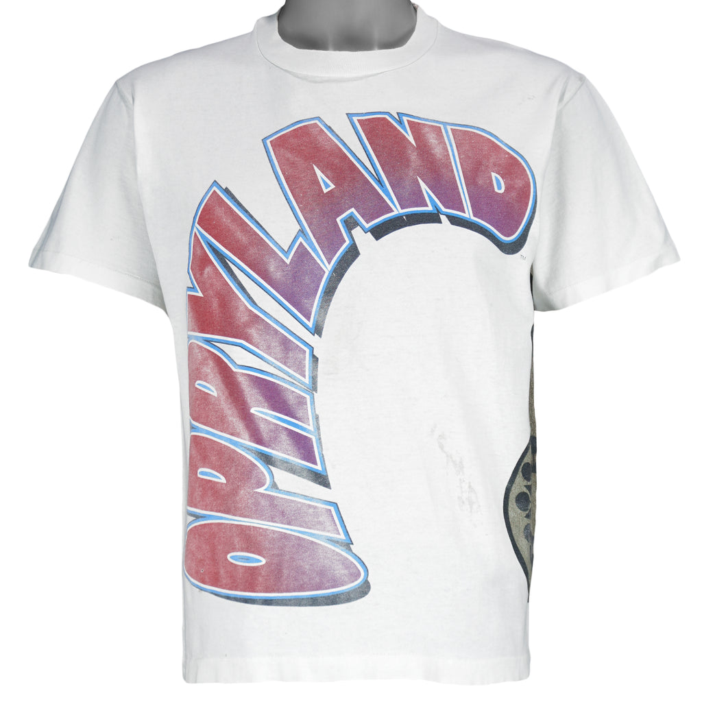 Vintage (Mendez) - Opryland Nashville USA Mandolin Single Stitch T-Shirt 1990s Medium Vintage Retro