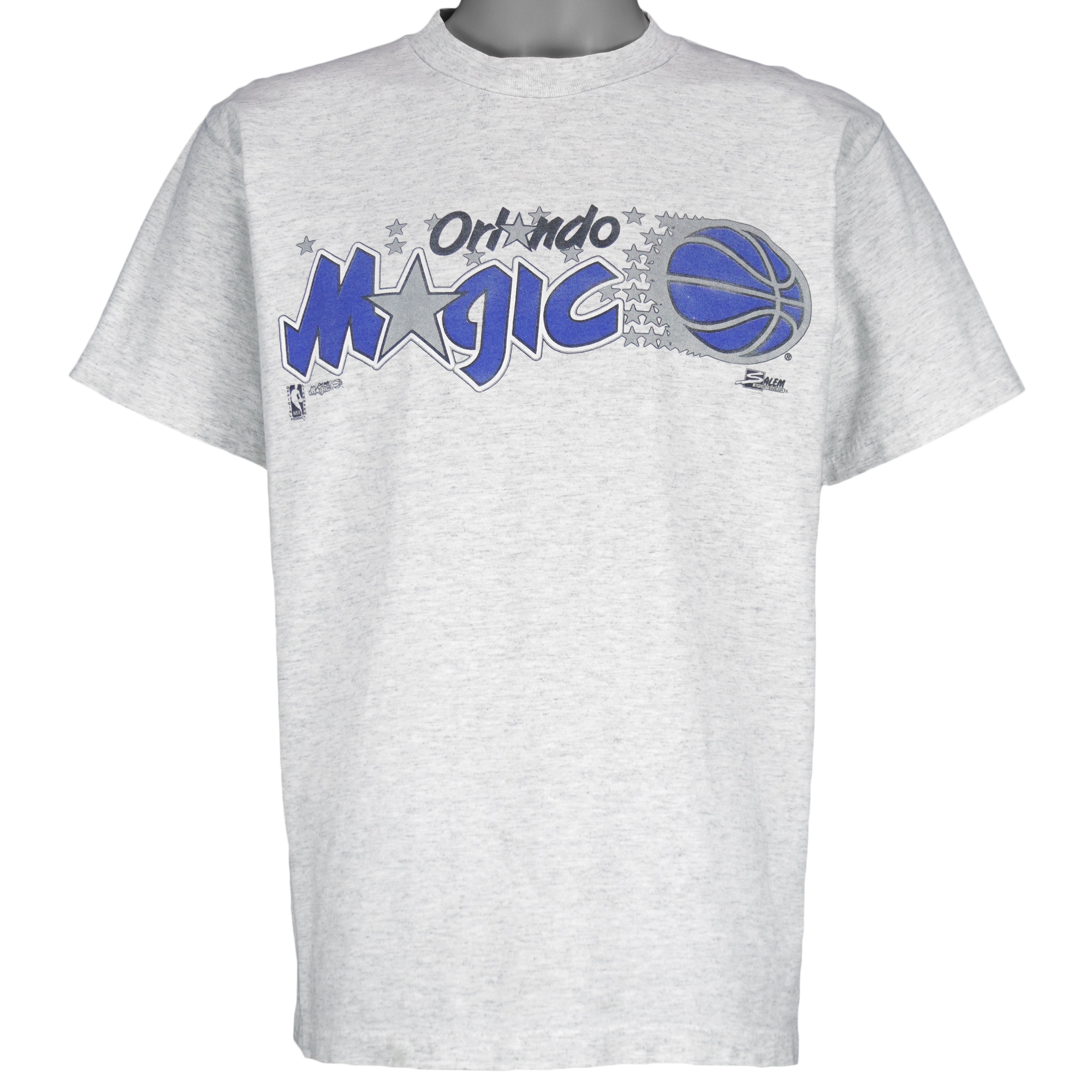 NBA (Salem) - Grey Orlando Magic T-Shirt 1990s Medium Vintage Retro Basketball