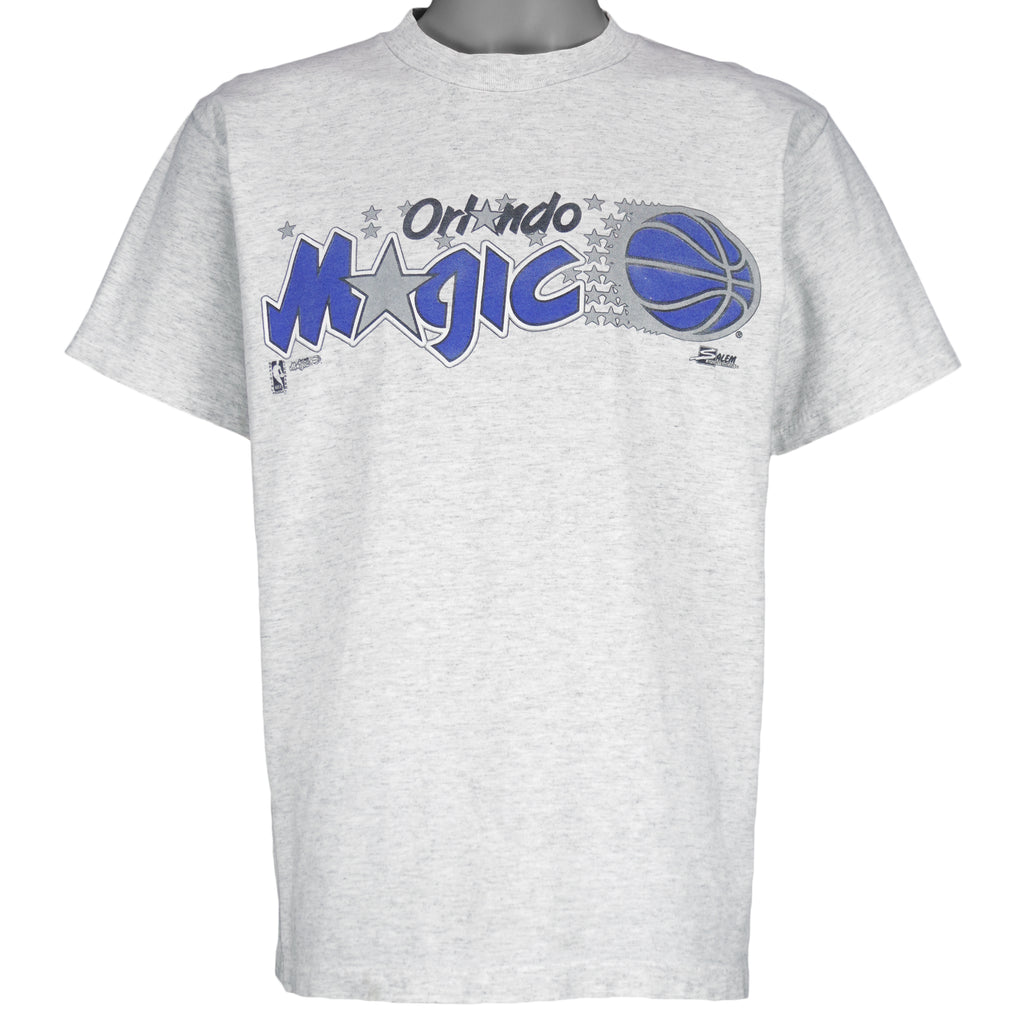 NBA (Salem) - Grey Orlando Magic T-Shirt 1990s Medium Vintage Retro Basketball
