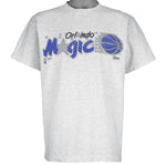 NBA (Salem) - Grey Orlando Magic T-Shirt 1990s Medium Vintage Retro Basketball