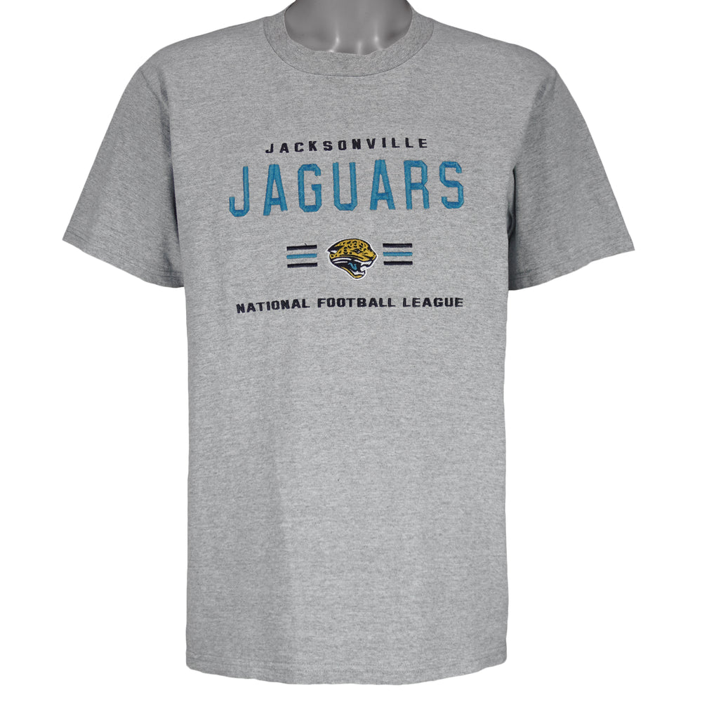 NFL (Lee) - Jacksonville Jaguars Embroidered Logo T-Shirt 1990s Medium Vintage Retro Basketball