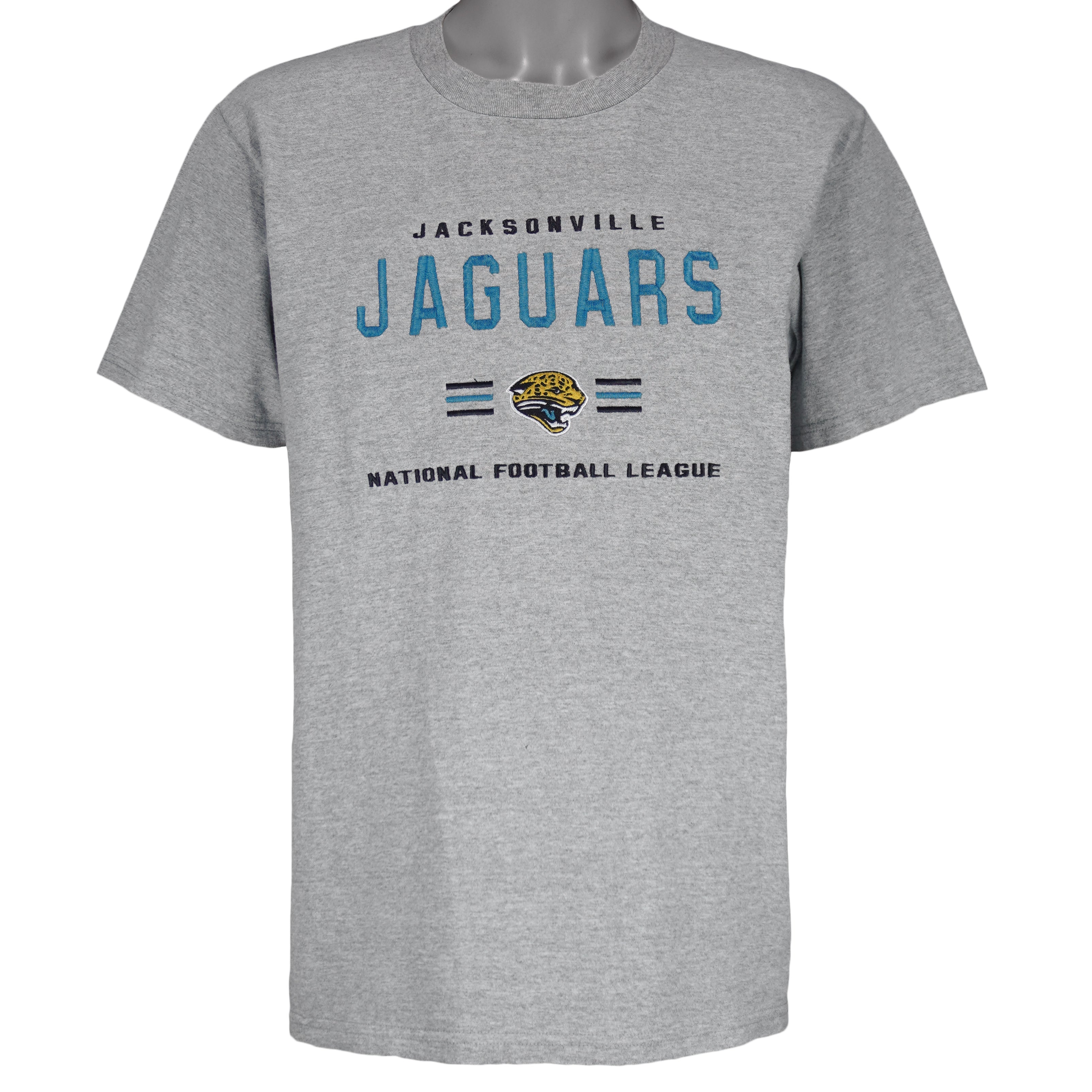 NFL (Lee) - Jacksonville Jaguars Embroidered Logo T-Shirt 1990s Medium Vintage Retro Basketball